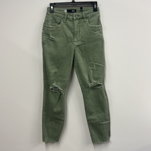 Kut From The Kloth Rachel High Rise Fab Ab Mom Jean in Tuscan Olive 0 new - Picture 9 of 12